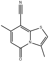 3,7-二甲基-5-氧代-5H-噻唑并[3,2-A]吡啶-8-甲腈 结构式
