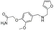 2-(4-(((2-Furylmethyl)amino)methyl)-2-methoxyphenoxy)acetamide 结构式