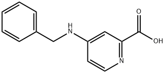 4-(苄基氨基)吡啶-2-羧酸 结构式