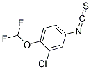 2-CHLORO-1-DIFLUOROMETHOXY-4-ISOTHIOCYANATO-BENZENE 结构式