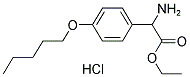 ETHYL AMINO[4-(PENTYLOXY)PHENYL]ACETATE HYDROCHLORIDE 结构式