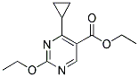 ETHYL-2-ETHOXY-4-CYCLOPROPYL-5-PYRIMIDINE CARBOXYLATE 结构式