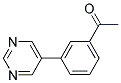 1-[3-(5-PYRIMIDINYL)PHENYL]ETHANONE 结构式