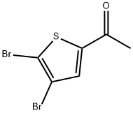 5-乙酰基-2,3-二溴噻吩 结构式