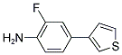 2-FLUORO-4-(3-THIENYL)ANILINE 结构式