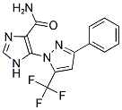 5-[3-PHENYL-5-(TRIFLUOROMETHYL)-1H-PYRAZOL-1-YL]-1H-IMIDAZOLE-4-CARBOXAMIDE 结构式