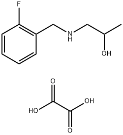 1-(2-FLUORO-BENZYLAMINO)-PROPAN-2-OLOXALATE 结构式