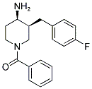 cis-1-Benzoyl-3-(4-fluorobenzyl)piperidin-4-amine 结构式