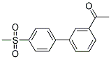 1-[4'-(METHYLSULFONYL)[1,1'-BIPHENYL]-3-YL]ETHANONE 结构式