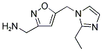 (5-[(2-ETHYL-1H-IMIDAZOL-1-YL)METHYL]-3-ISOXAZOLYL)METHANAMINE 结构式