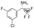 (1S)-1-(5-CHLORO-3-FLUOROPHENYL)-2,2,2-TRIFLUOROETHYLAMINE 结构式