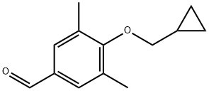 4-(环丙基甲氧基)-3,5-二甲基苯甲醛 结构式