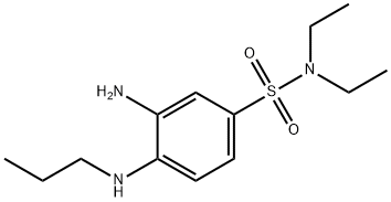 3-氨基-N,N-二乙基-4-(丙氨基)苯-1-磺酰胺 结构式