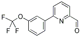 6-[3-(TRIFLUOROMETHOXY)PHENYL]PYRIDINE-2-CARBALDEHYDE 结构式