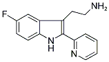 2-(5-FLUORO-2-PYRIDIN-2-YL-1H-INDOL-3-YL)-ETHYLAMINE 结构式