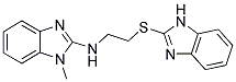 [2-(1H-Benzoimidazol-2-ylsulfanyl)-ethyl]-(1-methyl-1H-benzoimidazol-2-yl)-amine 结构式