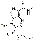 4-AMINO-N~8~-METHYL-N~3~-PROPYLIMIDAZO[5,1-C][1,2,4]TRIAZINE-3,8-DICARBOXAMIDE 结构式