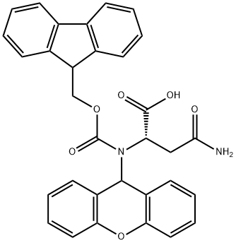 FMOC-L-ASN(XAN)-OH 结构式