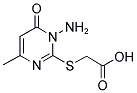 [(1-AMINO-4-METHYL-6-OXO-1,6-DIHYDROPYRIMIDIN-2-YL)THIO]ACETIC ACID 结构式