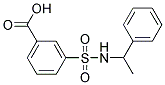 3-[[(1-PHENYLETHYL)AMINO]SULFONYL]BENZOIC ACID 结构式
