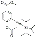 4-ACETOXY-3-[(TRIISOPROPYLSILANYL)ETHYNYL]-BENZOIC ACID METHYL ESTER 结构式