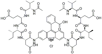 Ac-Val-Glu-Ile-AsP2Rh110 结构式