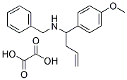 BENZYL-[1-(4-METHOXY-PHENYL)-BUT-3-ENYL]-AMINE OXALATE 结构式