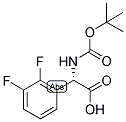 (S)-TERT-BUTOXYCARBONYLAMINO-(2,3-DIFLUORO-PHENYL)-ACETIC ACID 结构式