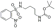 N-(2-NITROBENZENESULFONYL)-N'-(TERT-BUTYLOXYCARBONYL)-1,4-DIAMINOBUTANE 结构式