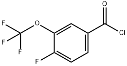 4-FLUORO-3-(TRIFLUOROMETHOXY)BENZOYL CHLORIDE 结构式
