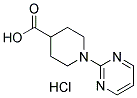 1-(嘧啶-2-基)哌啶-4-羧酸 盐酸盐 结构式