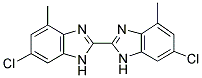 6,6'-DICHLORO-4,4'-DIMETHYL-1H,1'H-[2,2']BIBENZOIMIDAZOLYL 结构式