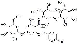 KAEMPFEROL-3-O-SOPHOROSIDE-7-O-GLUCOSIDE 结构式