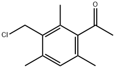 1-[3-(氯甲基)-2,4,6-三甲基苯基]乙酮 结构式