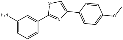 3-[4-(4-METHOXY-PHENYL)-THIAZOL-2-YL]-PHENYLAMINE 结构式