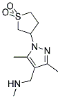 N-{[1-(1,1-DIOXIDOTETRAHYDROTHIEN-3-YL)-3,5-DIMETHYL-1H-PYRAZOL-4-YL]METHYL}-N-METHYLAMINE 结构式