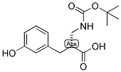 (R)-2-(TERT-BUTOXYCARBONYLAMINO-METHYL)-3-(3-HYDROXY-PHENYL)-PROPIONIC ACID 结构式