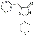 (5Z)-2-(4-METHYLPIPERAZIN-1-YL)-5-(PYRIDIN-3-YLMETHYLENE)-1,3-THIAZOL-4(5H)-ONE 结构式
