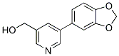 [5-(1,3-BENZODIOXOL-5-YL)PYRIDIN-3-YL]METHANOL 结构式