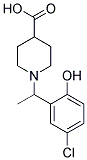 1-[1-(5-CHLORO-2-HYDROXY-PHENYL)-ETHYL]-PIPERIDINE-4-CARBOXYLIC ACID 结构式