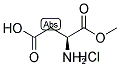 L-ASPARTIC ACID A-METHYL ESTER HCL 结构式