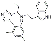 N-[2-(1H-INDOL-3-YL)ETHYL]-1-(1-MESITYL-1H-1,2,3,4-TETRAAZOL-5-YL)-1-PROPANAMINE 结构式