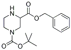 Piperazine-1,3-dicarboxylic acid 3-benzyl ester 1-tert-butyl ester 结构式