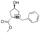 METHYL N-BENZYL-4(R)-HYDROXY-PYRROLIDINE-2(S)-CARBOXY ESTER 结构式