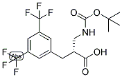 (R)-3-(3,5-BIS-TRIFLUOROMETHYL-PHENYL)-2-(TERT-BUTOXYCARBONYLAMINO-METHYL)-PROPIONIC ACID 结构式