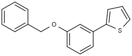 2-[3-(苄氧基)苯基]噻吩 结构式