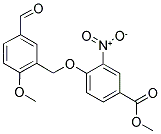 METHYL 4-[(5-FORMYL-2-METHOXYBENZYL)OXY]-3-NITROBENZOATE 结构式