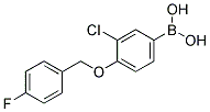3-CHLORO-4-(4'-FLUOROBENZYLOXY)PHENYLBORONIC ACID 结构式