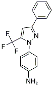 4-[3-PHENYL-5-(TRIFLUOROMETHYL)-1H-PYRAZOL-1-YL]ANILINE 结构式