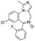 8-CHLORO-6-(2-FLUOROPHENYL)-1-METHYL-4H-IMIDAZO[1,5-A][1,4]BENZODIAZEPINE 5-OXIDE 结构式